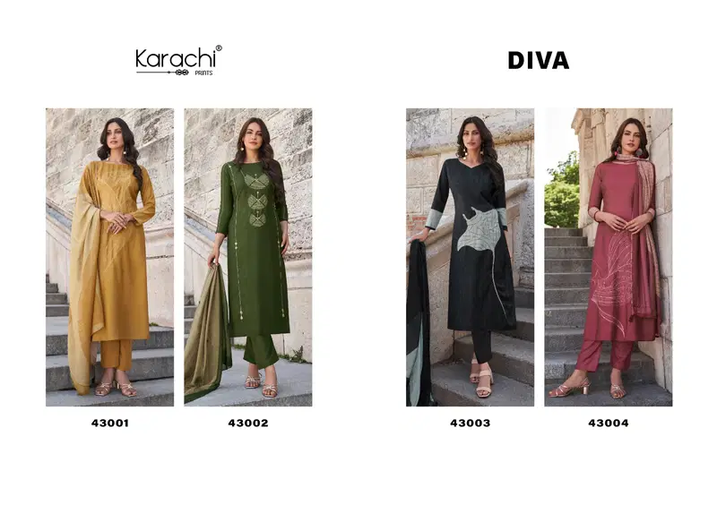 Diva By Kesar Viscose Digital Printed Dress Material Wholesale Shop in Surat
